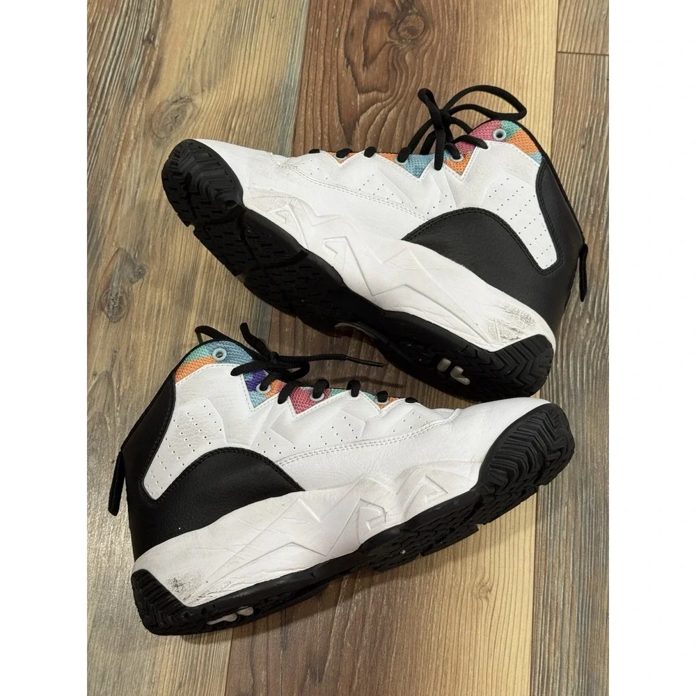 FILA MB Jamal Mashburn Retro High Top Basketball Shoes Men's Size 8 White Black - Picture 7 of 9